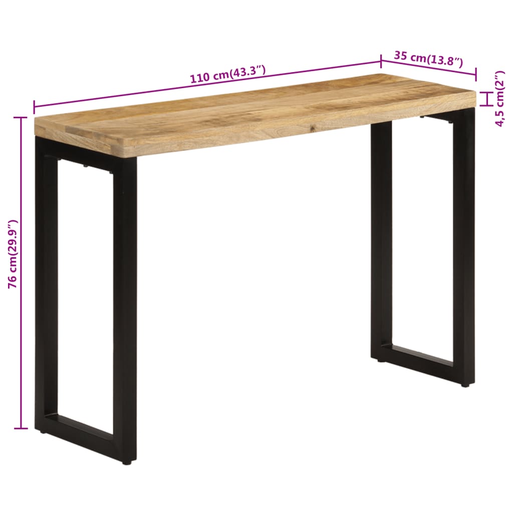 Console en Bois de Manguier au Style Scandinave-La-Fabrique-Industrielle