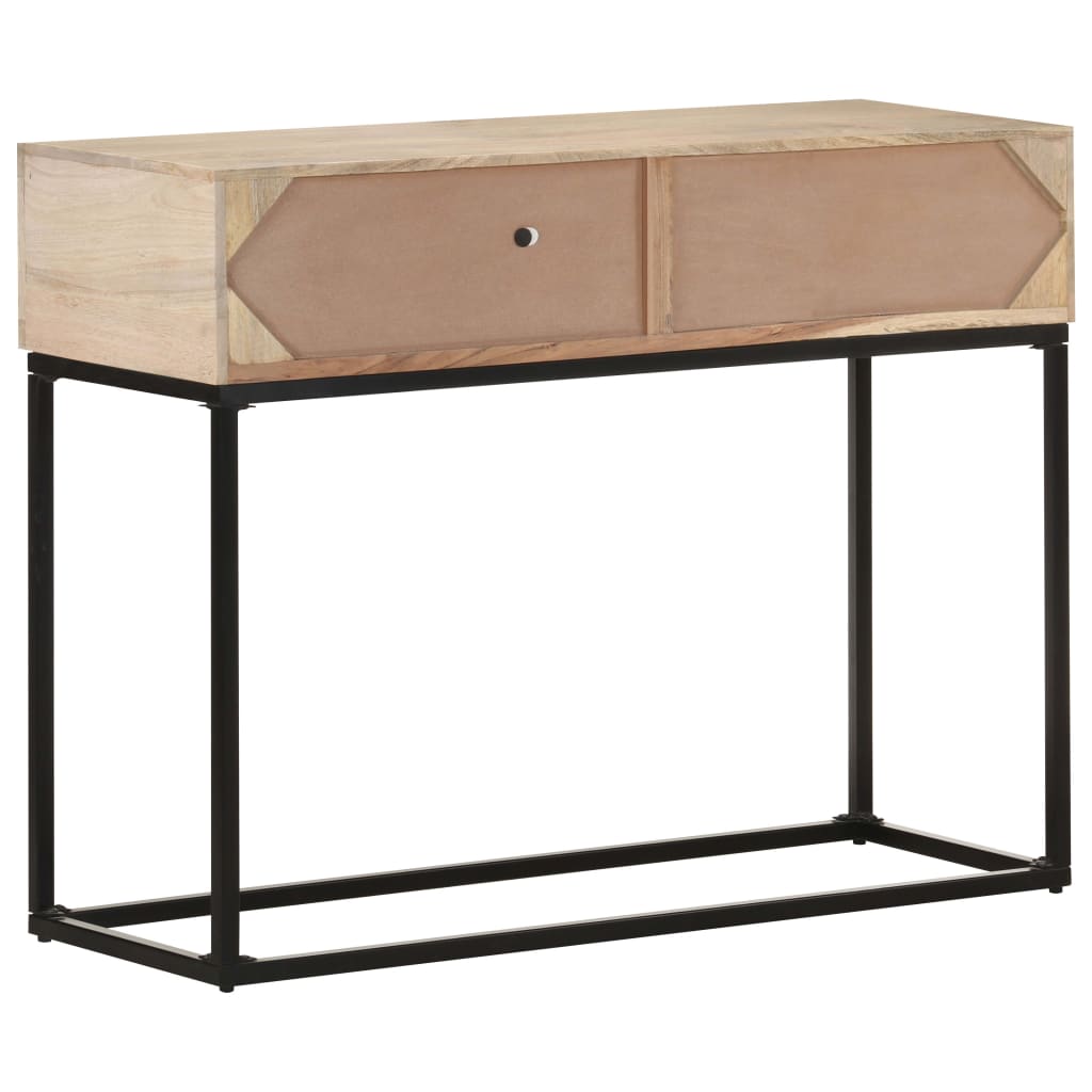 Console en Bois de Manguier et Canne Naturelle-La-Fabrique-Industrielle