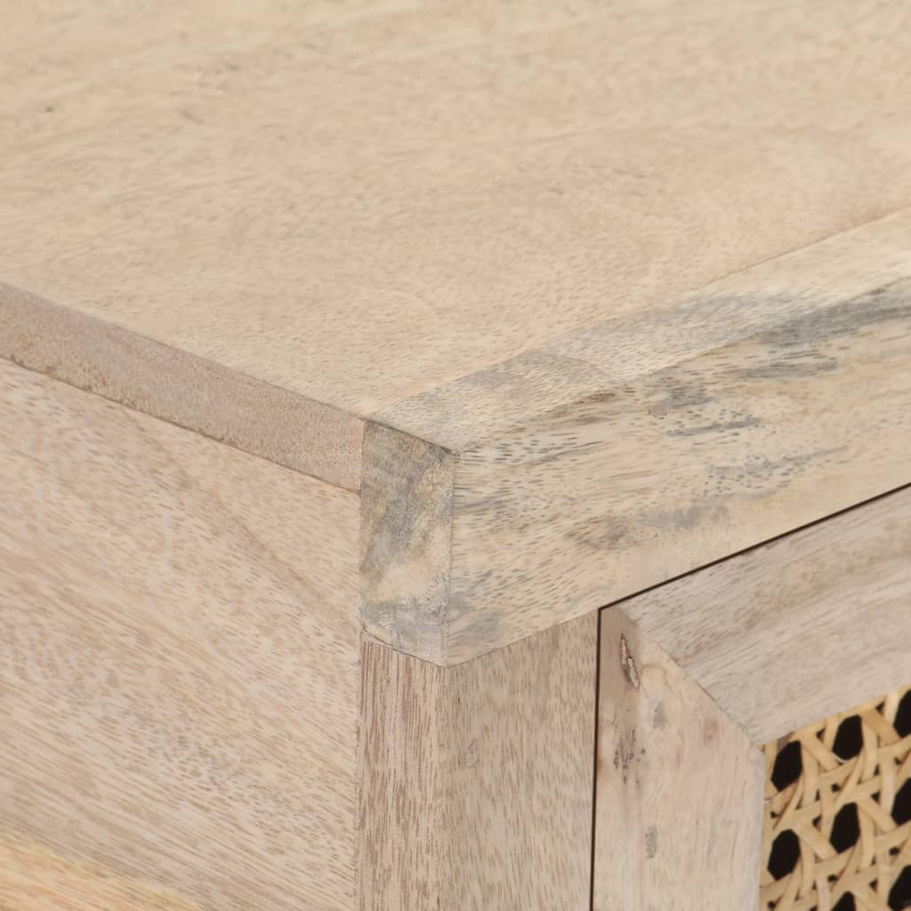Console en Bois de Manguier et Canne Naturelle-La-Fabrique-Industrielle