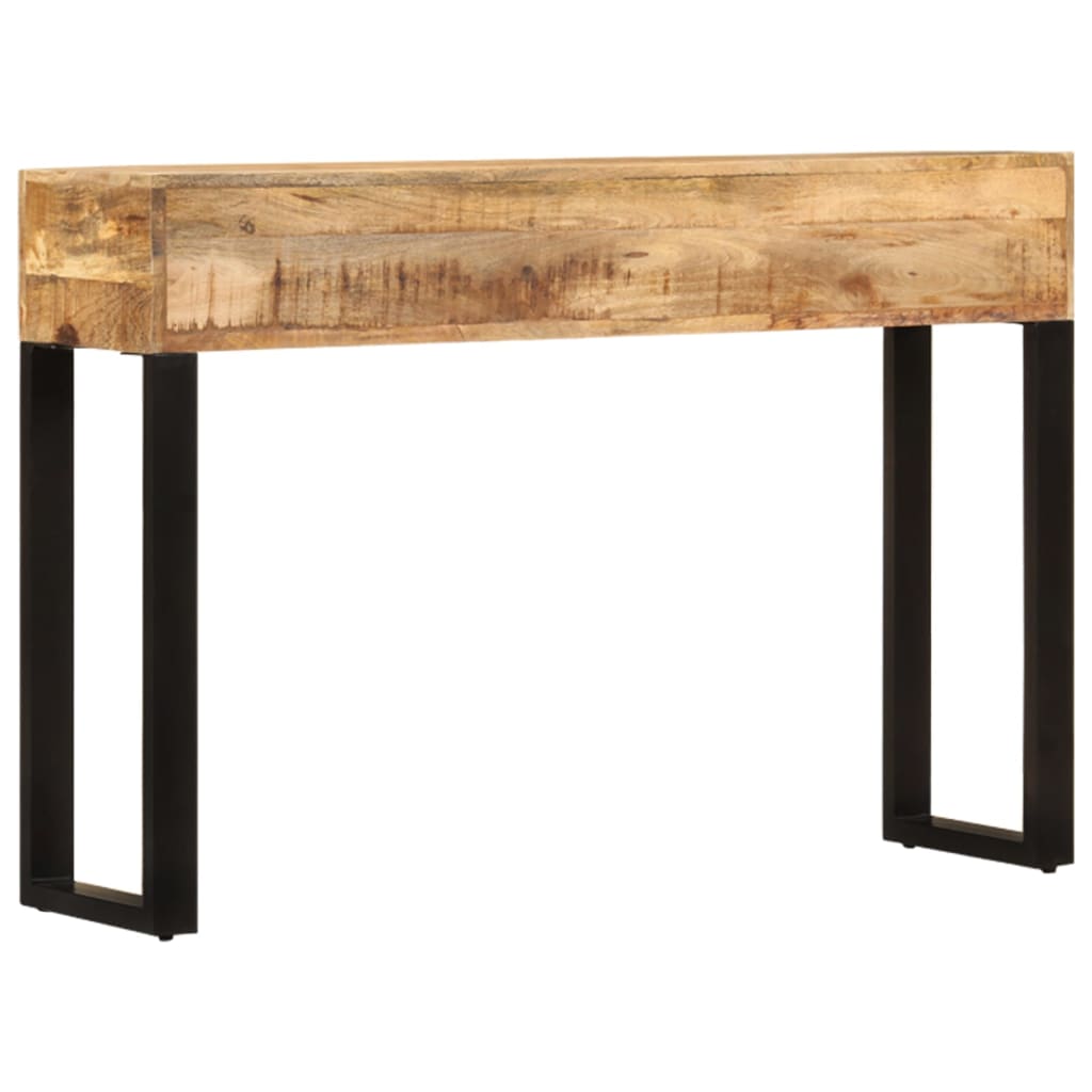 Console en Bois de Manguier et Métal Authentique-La-Fabrique-Industrielle