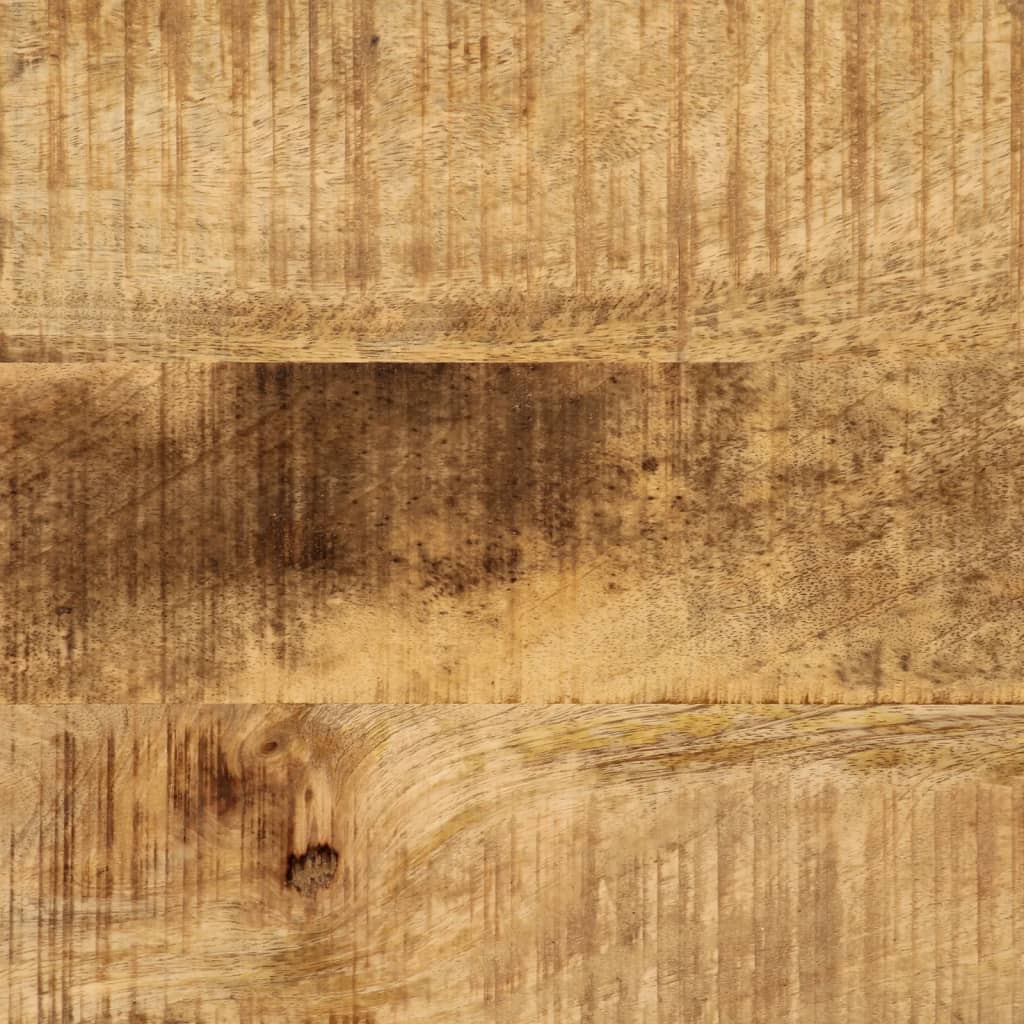 Console en Bois de Manguier et Métal Noir avec Tiroir-La-Fabrique-Industrielle