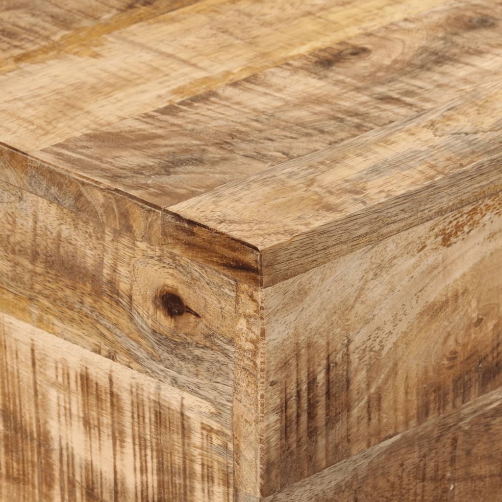 Console en Bois de Manguier et Métal Noir-La-Fabrique-Industrielle