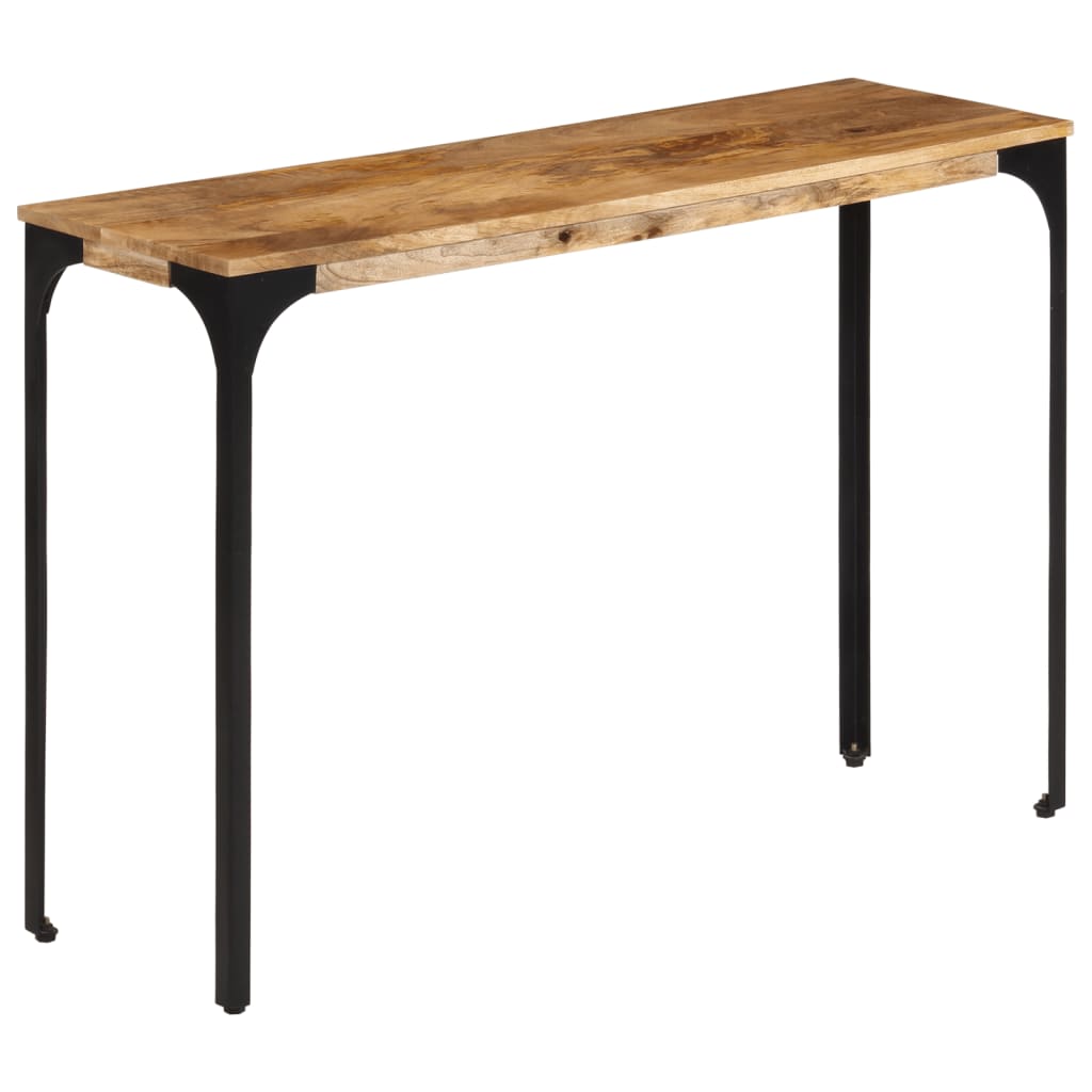 Console en Bois de Manguier et Pieds en Métal-Marron-110 cm-1-La-Fabrique-Industrielle