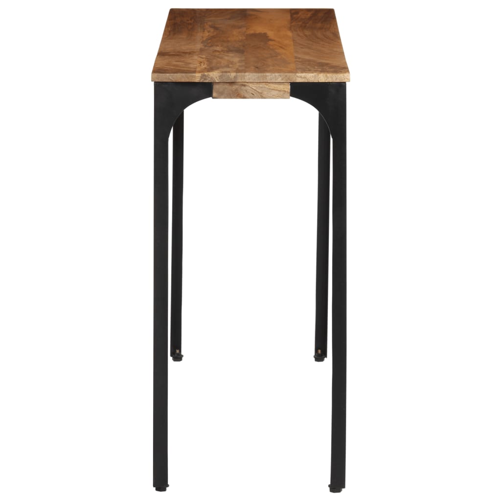 Console en Bois de Manguier et Pieds en Métal-La-Fabrique-Industrielle