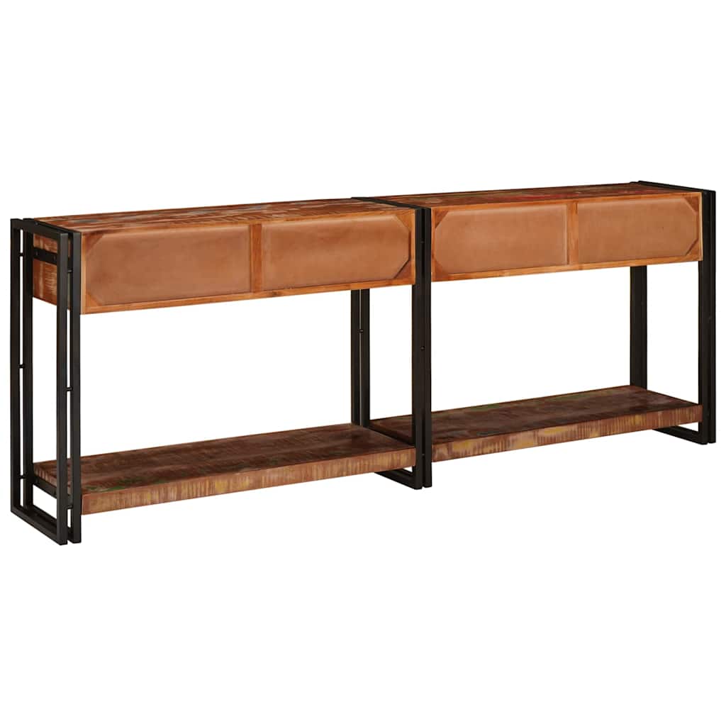 Console en Bois et Fer au Style Industriel-La-Fabrique-Industrielle