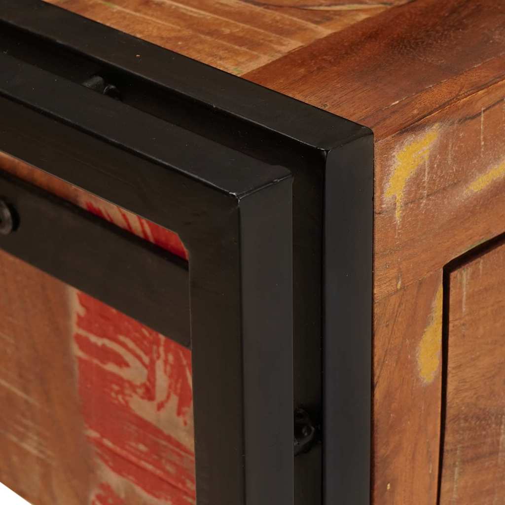 Console en Bois et Fer au Style Industriel-La-Fabrique-Industrielle