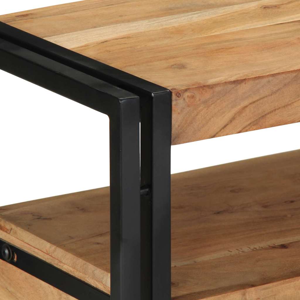 Console en Bois et Métal Industriel avec Tiroir-La-Fabrique-Industrielle