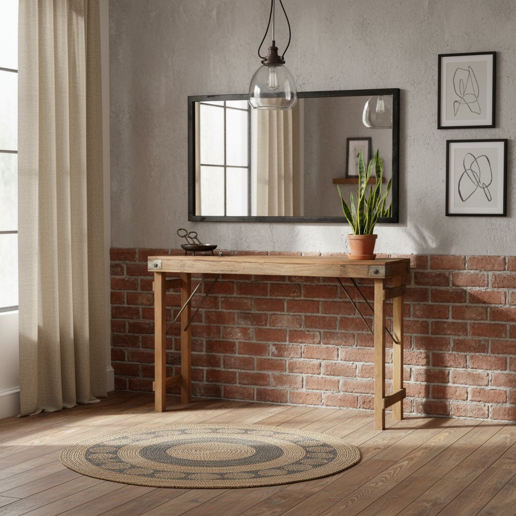 Console en Bois Massif Ancienne