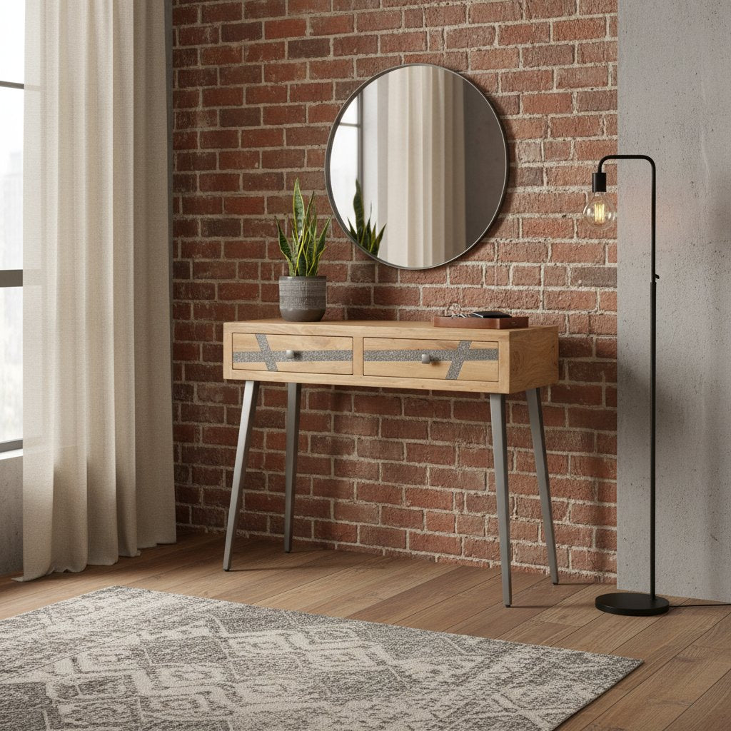 Console en Bois d'Acacia Moderne