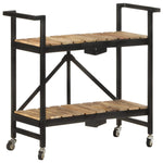 Desserte Industrielle Plancha pour Extérieur-bois de manguier massif-La-Fabrique-Industrielle