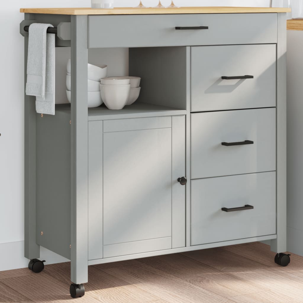 Desserte de Cuisine en Bois Style Industriel-Gris-La-Fabrique-Industrielle