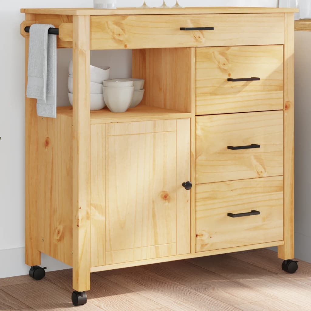 Desserte de Cuisine en Bois Style Industriel-Marron-La-Fabrique-Industrielle