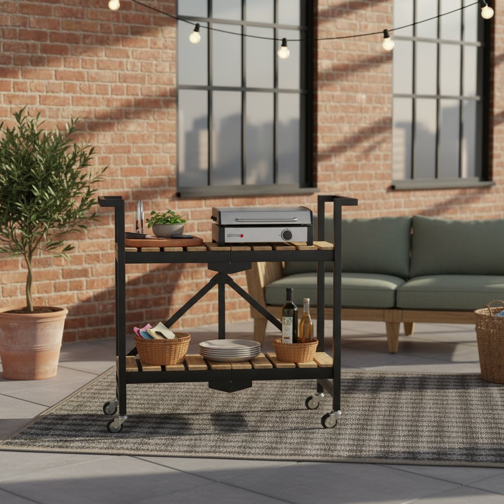 Desserte Industrielle Plancha pour Extérieur