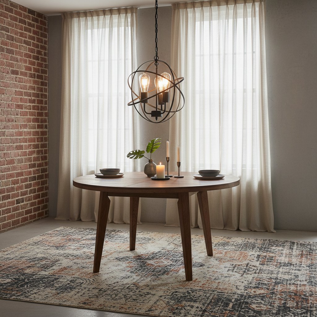 Éclairage Industriel Suspendu en Métal Noir