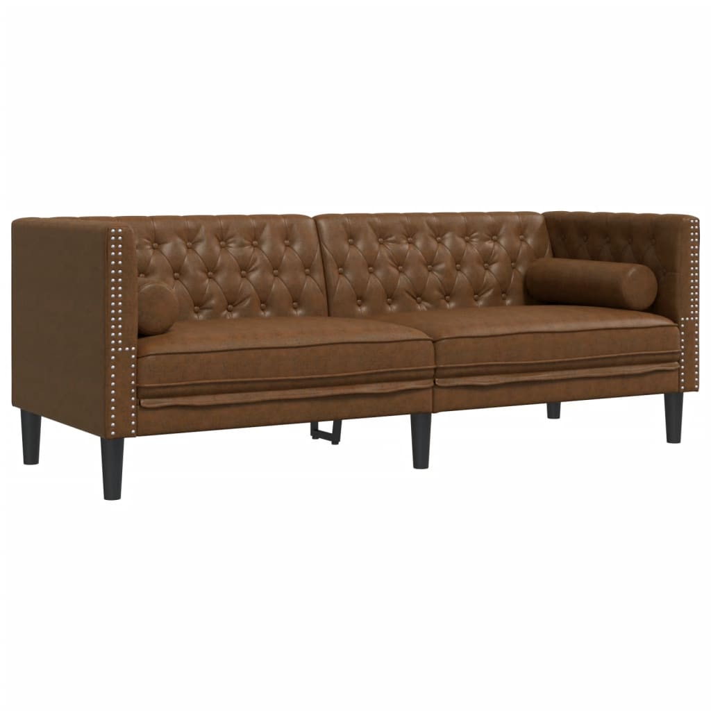 Ensemble Canapé Chesterfield en Similicuir-La-Fabrique-Industrielle