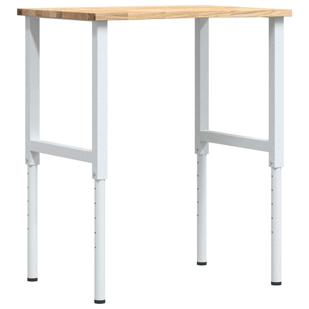 Établi 80X60X(71,5-98) Cm Bois De Chêne Massif-La-Fabrique-Industrielle