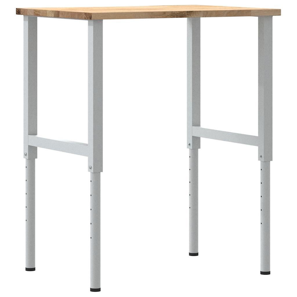 Établi 80X60X(71,5-98) Cm Bois De Chêne Massif-La-Fabrique-Industrielle
