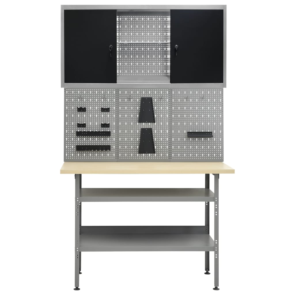 Établi Avec 3 Panneaux Muraux Et 1 Armoire-La-Fabrique-Industrielle