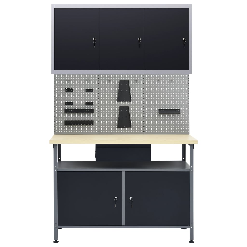 Établi Avec 3 Panneaux Muraux Et 1 Armoire-La-Fabrique-Industrielle