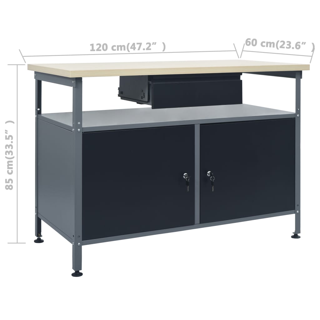 Établi Avec 3 Panneaux Muraux Et 1 Armoire-La-Fabrique-Industrielle