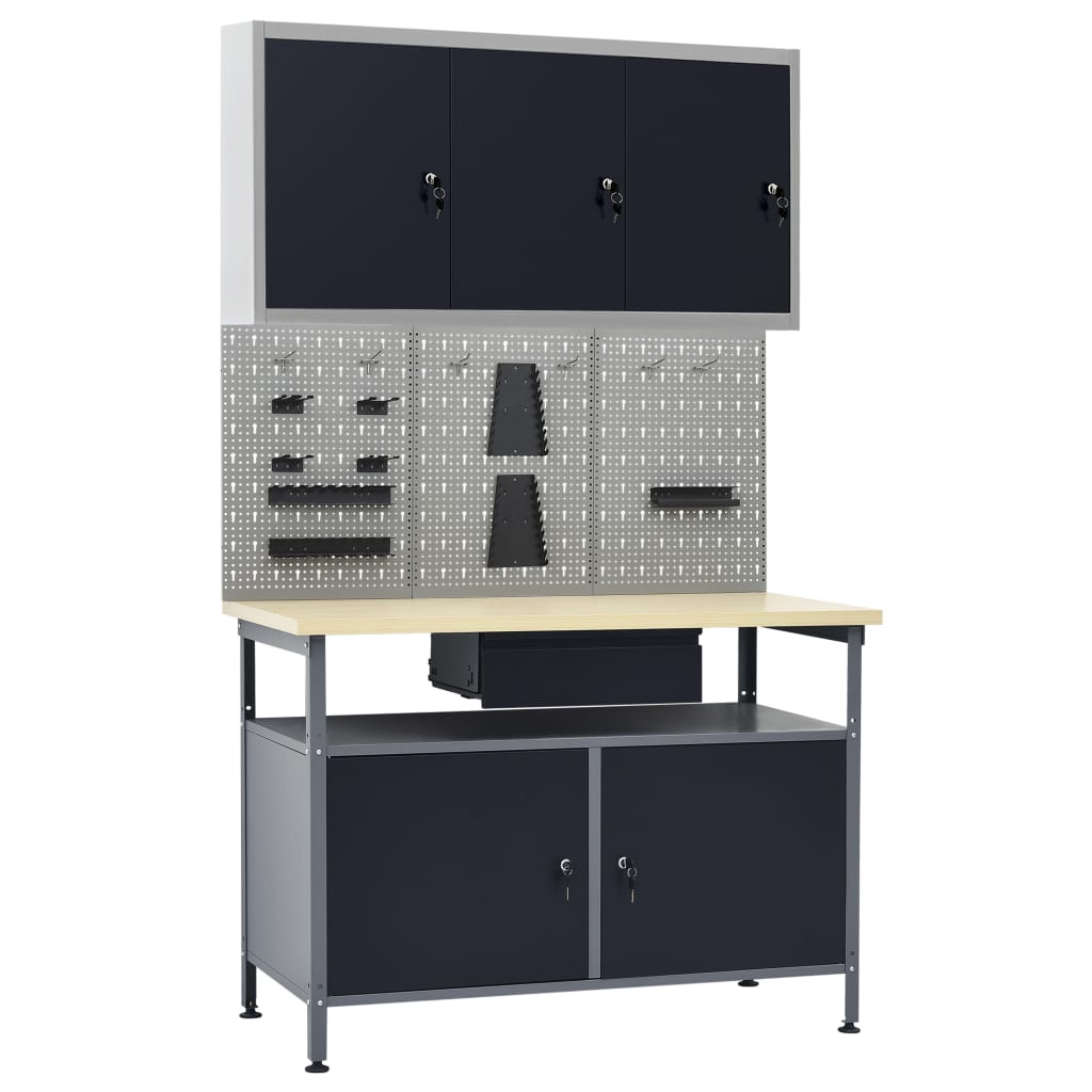 Établi Avec 3 Panneaux Muraux Et 1 Armoire-La-Fabrique-Industrielle