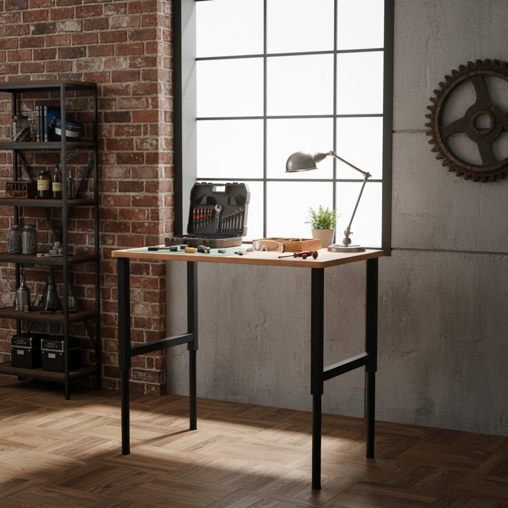 Établi Professionnel en Bois Massif de Hêtre