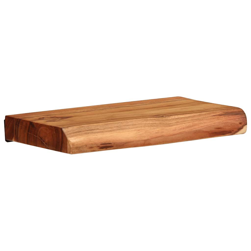 Étagère Murale en Bois Brut d'Acacia-La-Fabrique-Industrielle