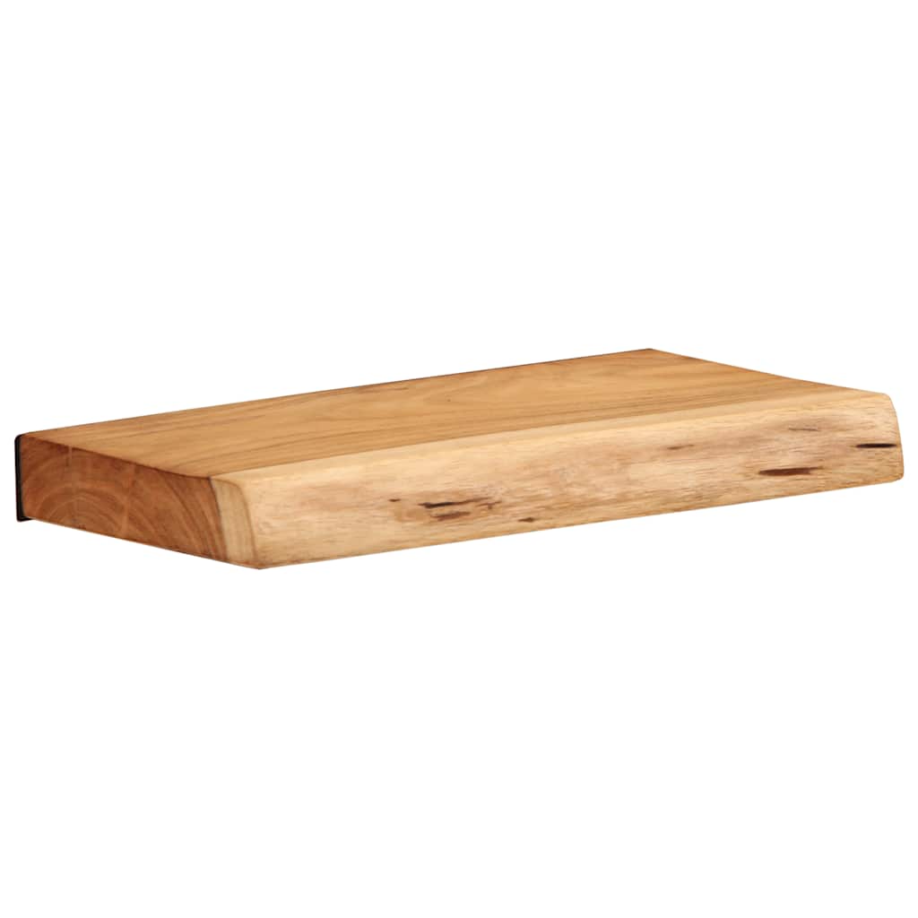 Étagère Murale en Bois Brut d'Acacia-La-Fabrique-Industrielle