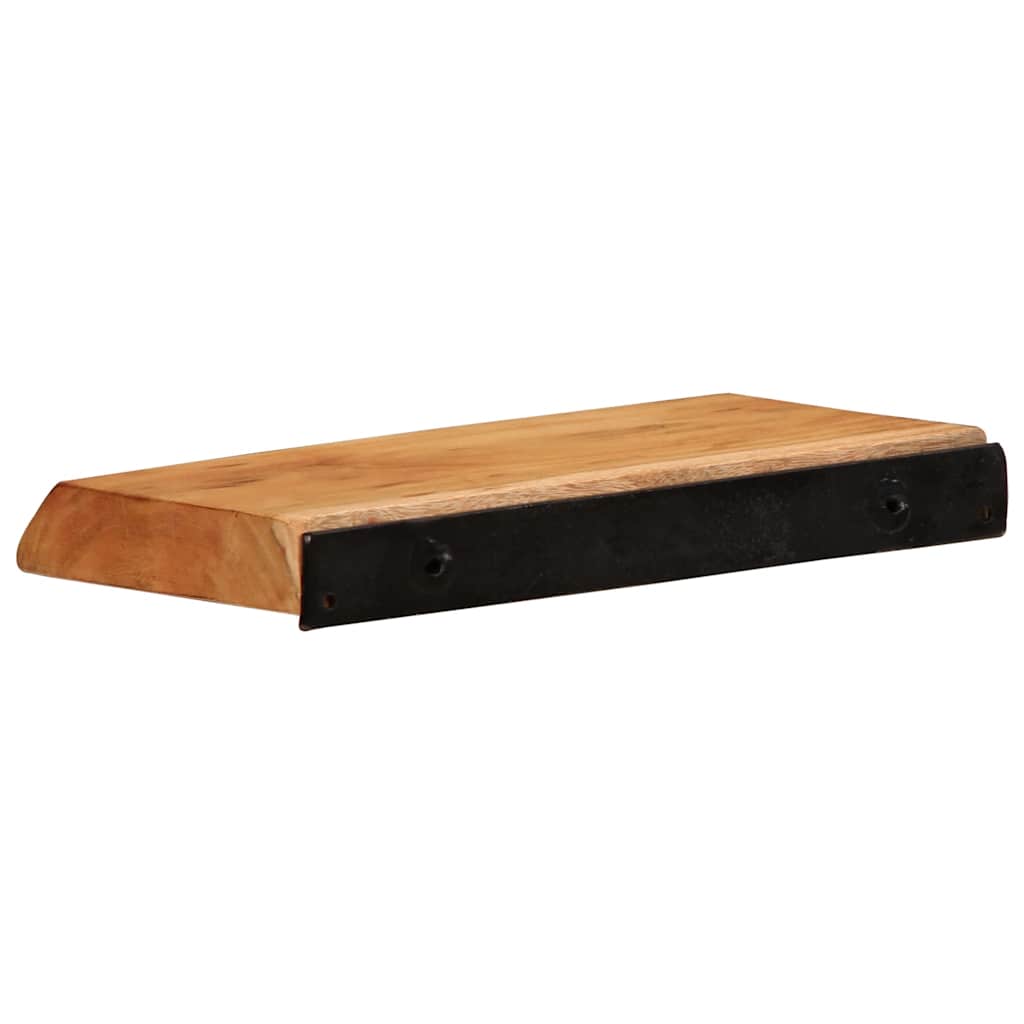 Étagère Murale en Bois Brut d'Acacia-La-Fabrique-Industrielle