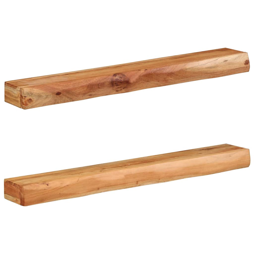 Étagère Murale en Bois Massif d'Acacia-1-100 x 17 x 8 cm-La-Fabrique-Industrielle