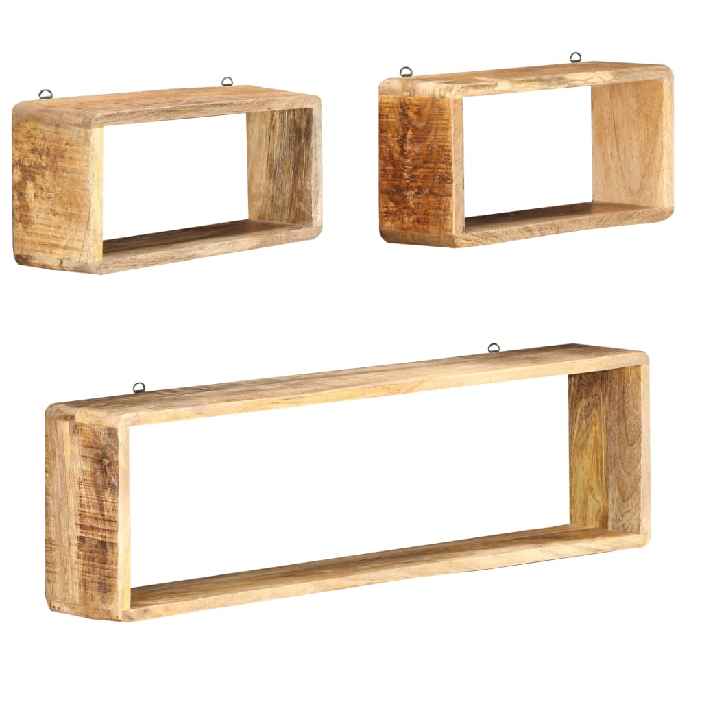 Étagère Murale en Bois Naturel de Manguier-La-Fabrique-Industrielle