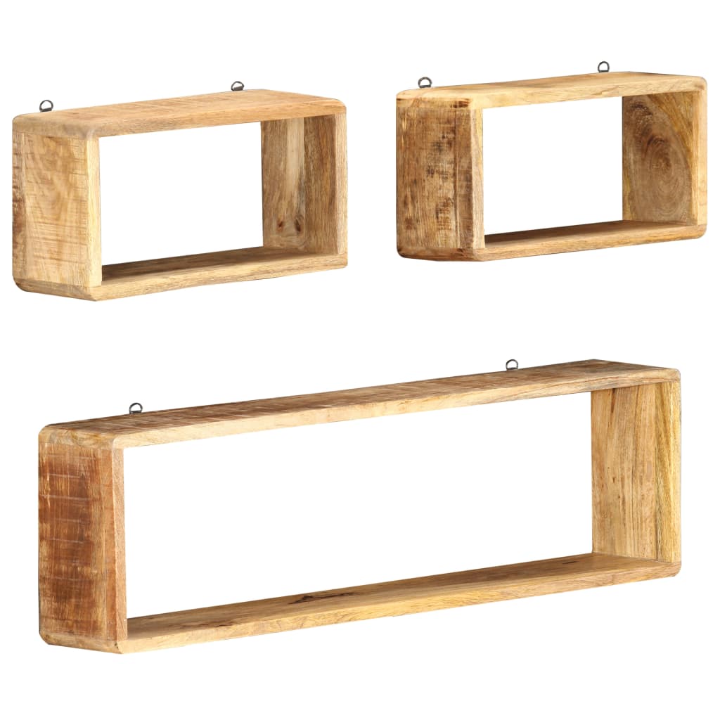 Étagère Murale en Bois Naturel de Manguier-La-Fabrique-Industrielle