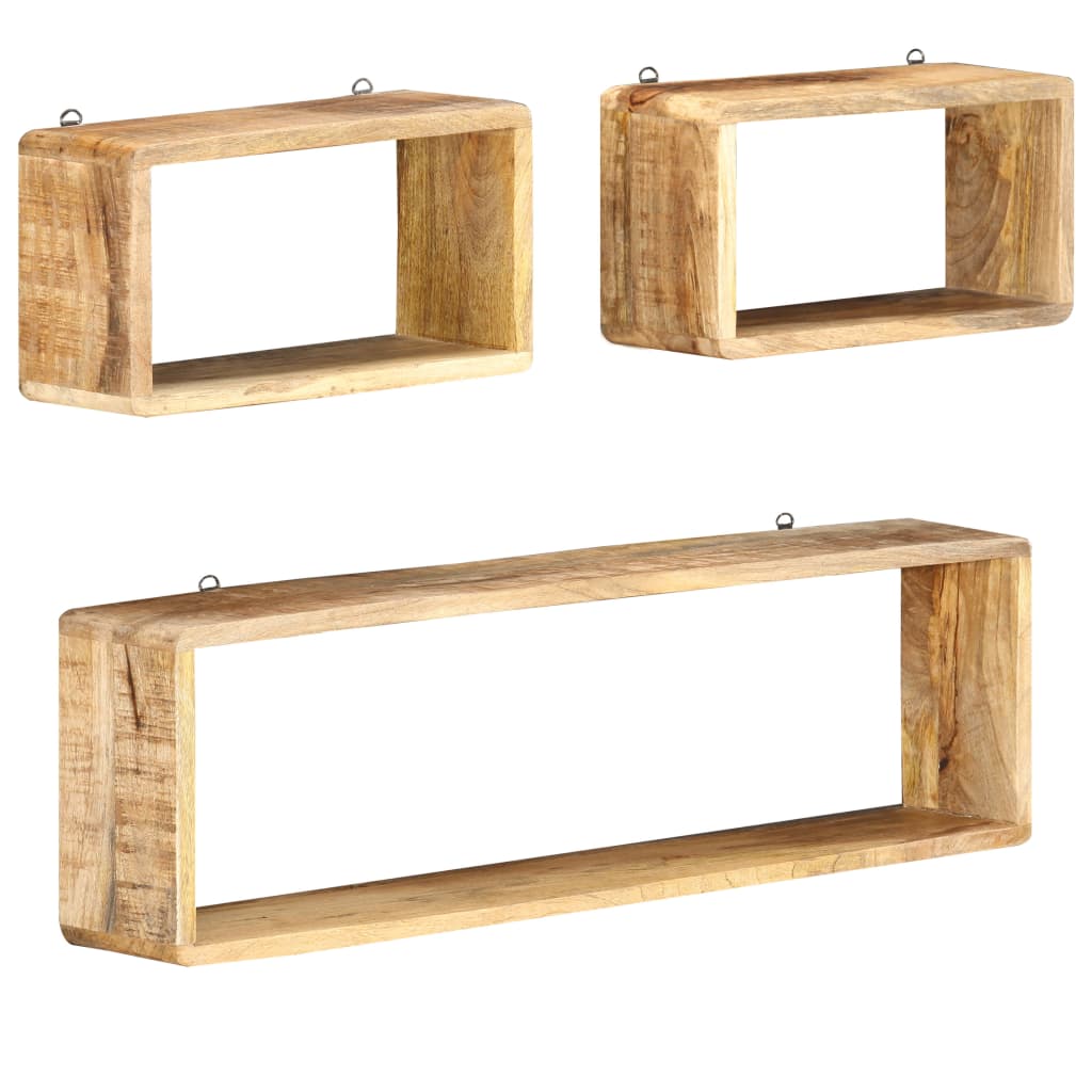 Étagère Murale en Bois Naturel de Manguier-La-Fabrique-Industrielle