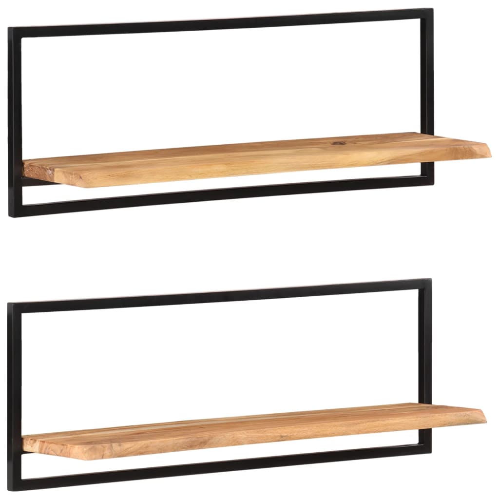 Étagère Murale en Bois et Acier Style Industriel-2-100 x 24 x 35 cm-La-Fabrique-Industrielle