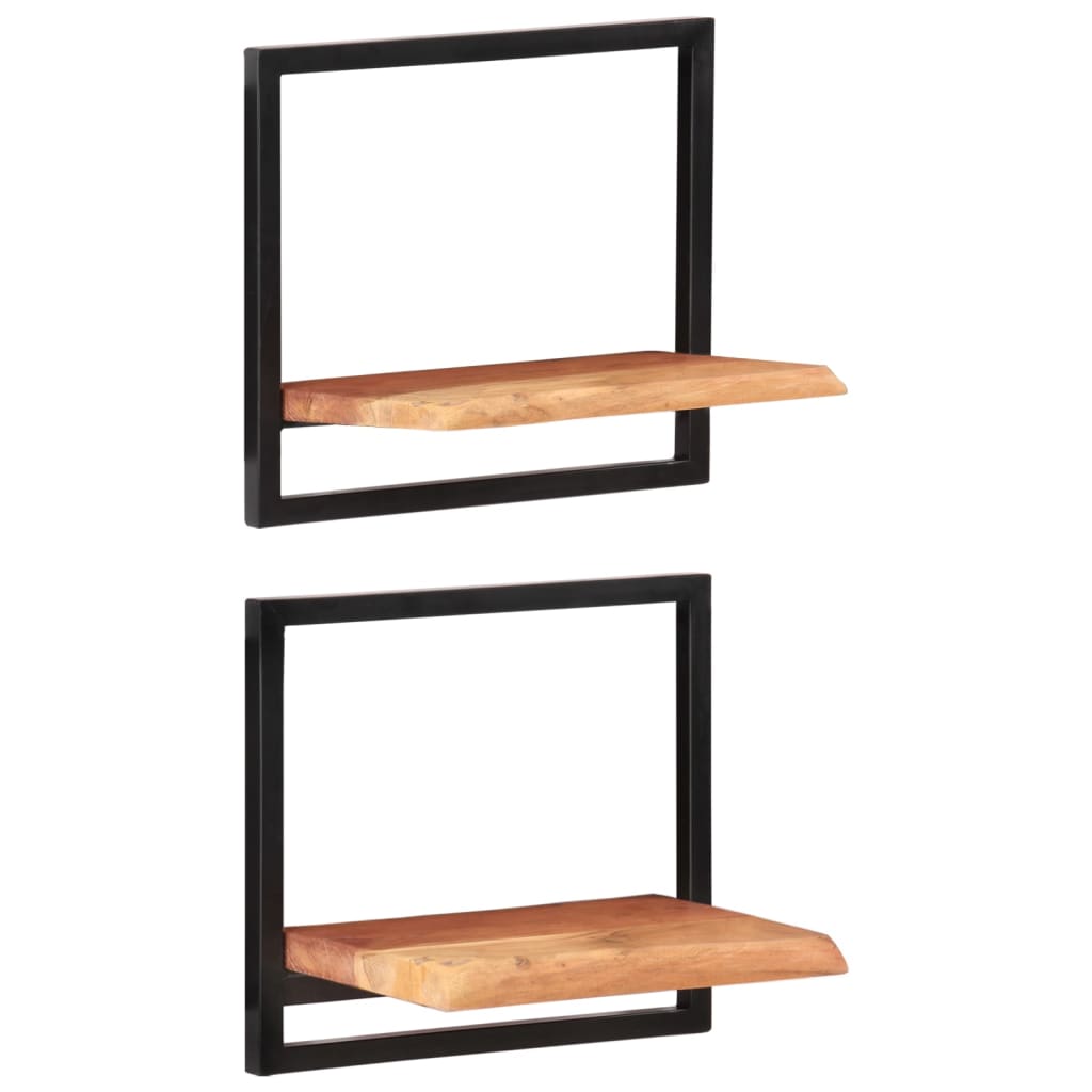 Étagère Murale en Bois et Acier Style Industriel-2-40 x 24 x 35 cm-La-Fabrique-Industrielle