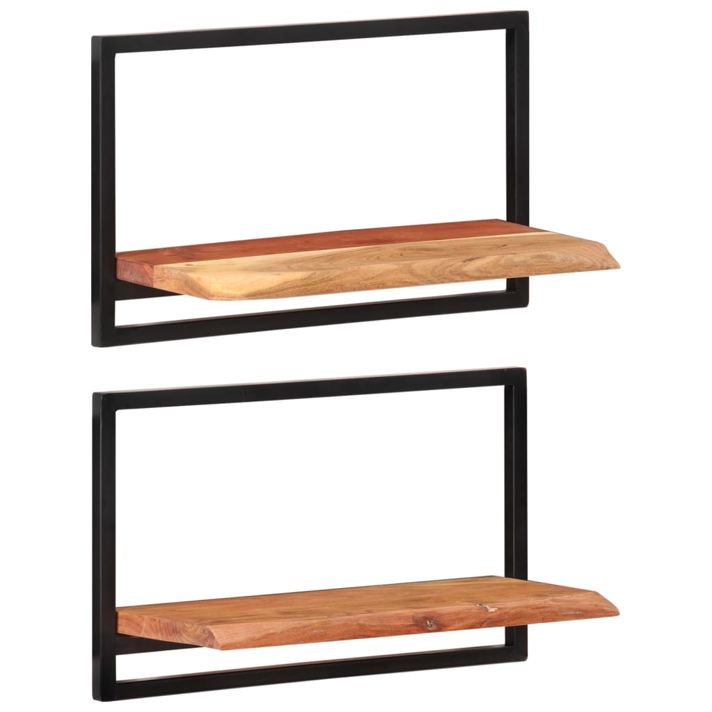 Étagère Murale en Bois et Acier Style Industriel-2-60 x 25 x 35 cm-La-Fabrique-Industrielle