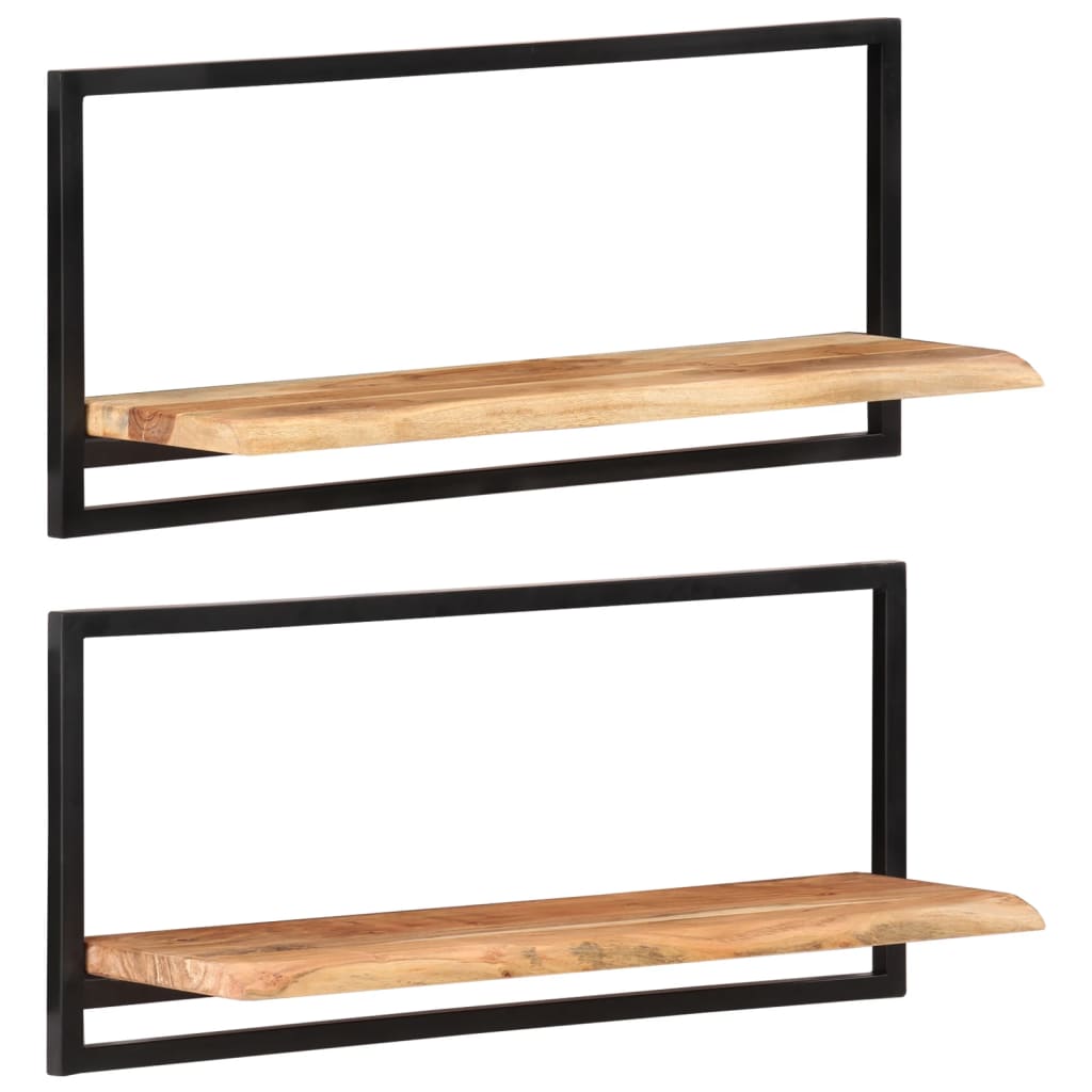 Étagère Murale en Bois et Acier Style Industriel-2-80 x 25 x 35 cm-La-Fabrique-Industrielle