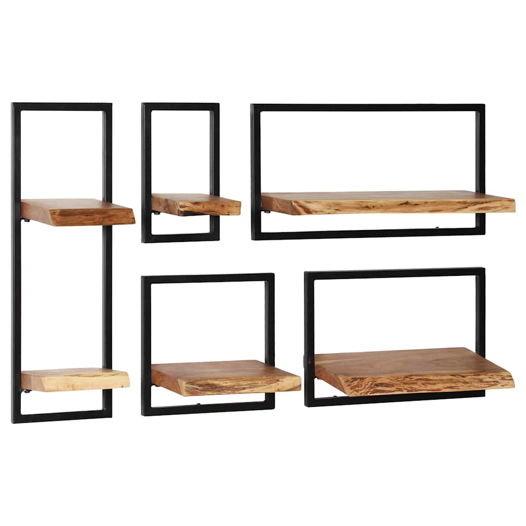 Étagère Murale en Bois et Acier Style Industriel-La-Fabrique-Industrielle