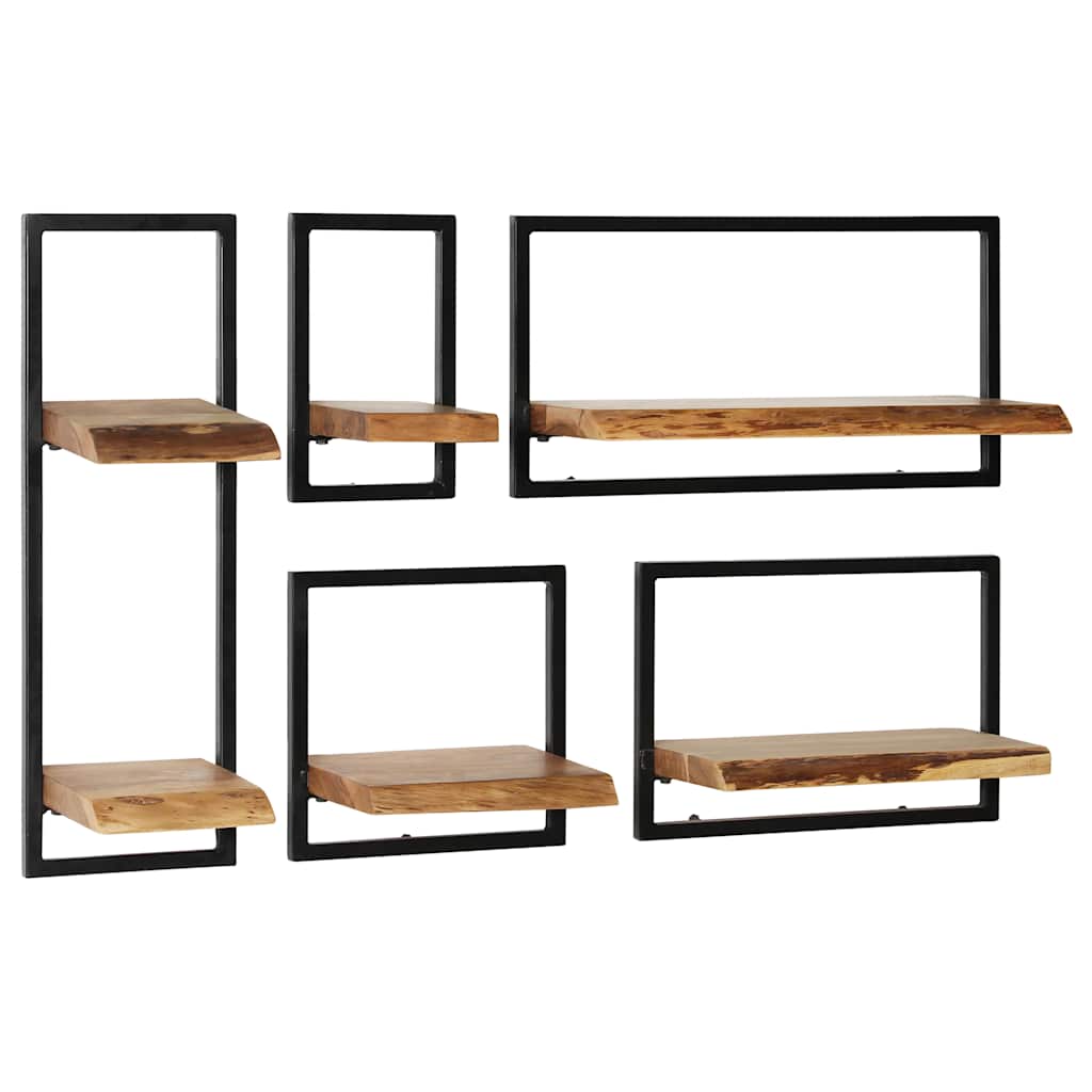 Étagère Murale en Bois et Acier Style Industriel-La-Fabrique-Industrielle