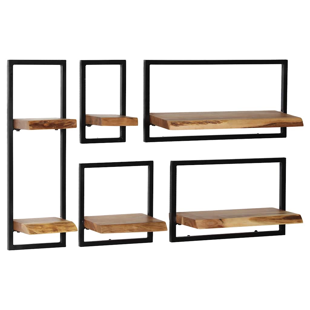 Étagère Murale en Bois et Acier Style Industriel-La-Fabrique-Industrielle