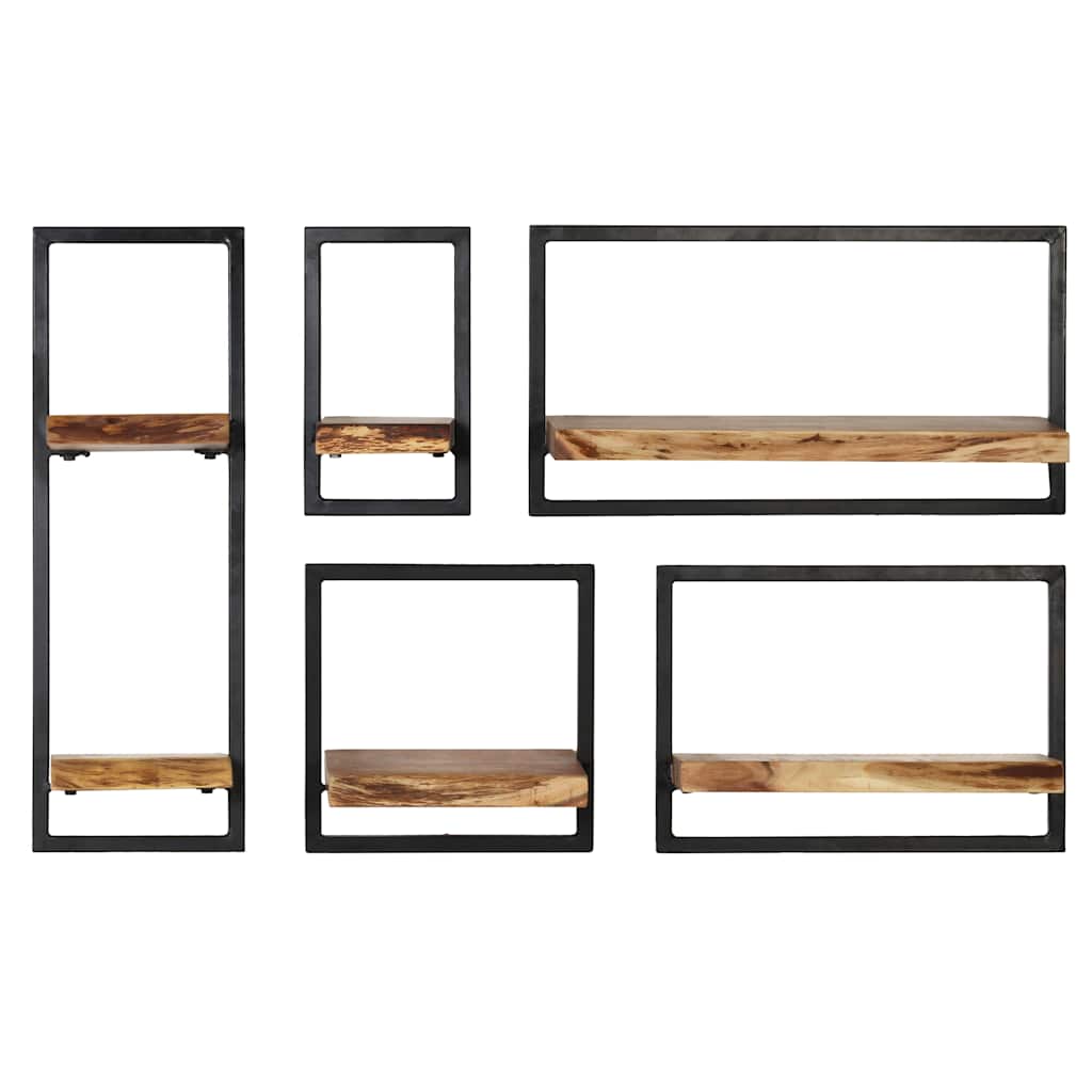 Étagère Murale en Bois et Acier Style Industriel-La-Fabrique-Industrielle