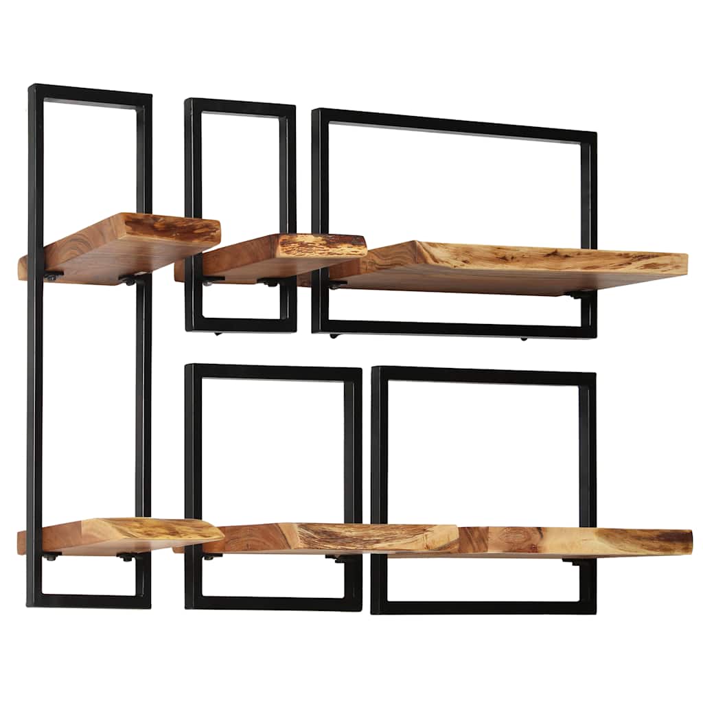 Étagère Murale en Bois et Acier Style Industriel-La-Fabrique-Industrielle