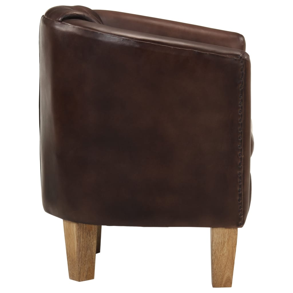 Fauteuil Cabriolet Moderne en Cuir Véritable-La-Fabrique-Industrielle