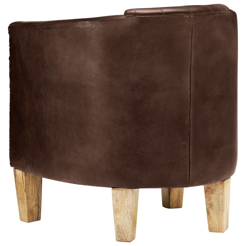 Fauteuil Cabriolet Moderne en Cuir Véritable-La-Fabrique-Industrielle
