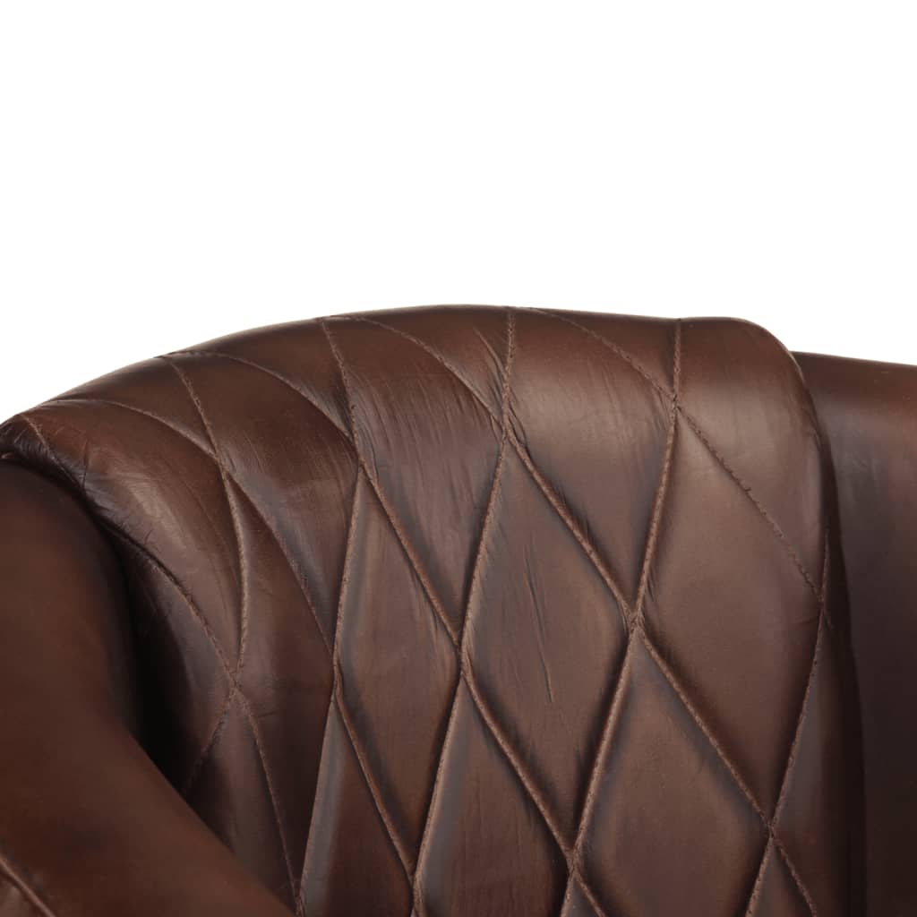 Fauteuil Cabriolet Moderne en Cuir Véritable-La-Fabrique-Industrielle