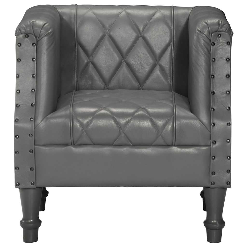 Fauteuil Cabriolet en Cuir et Bois de Manguier-La-Fabrique-Industrielle