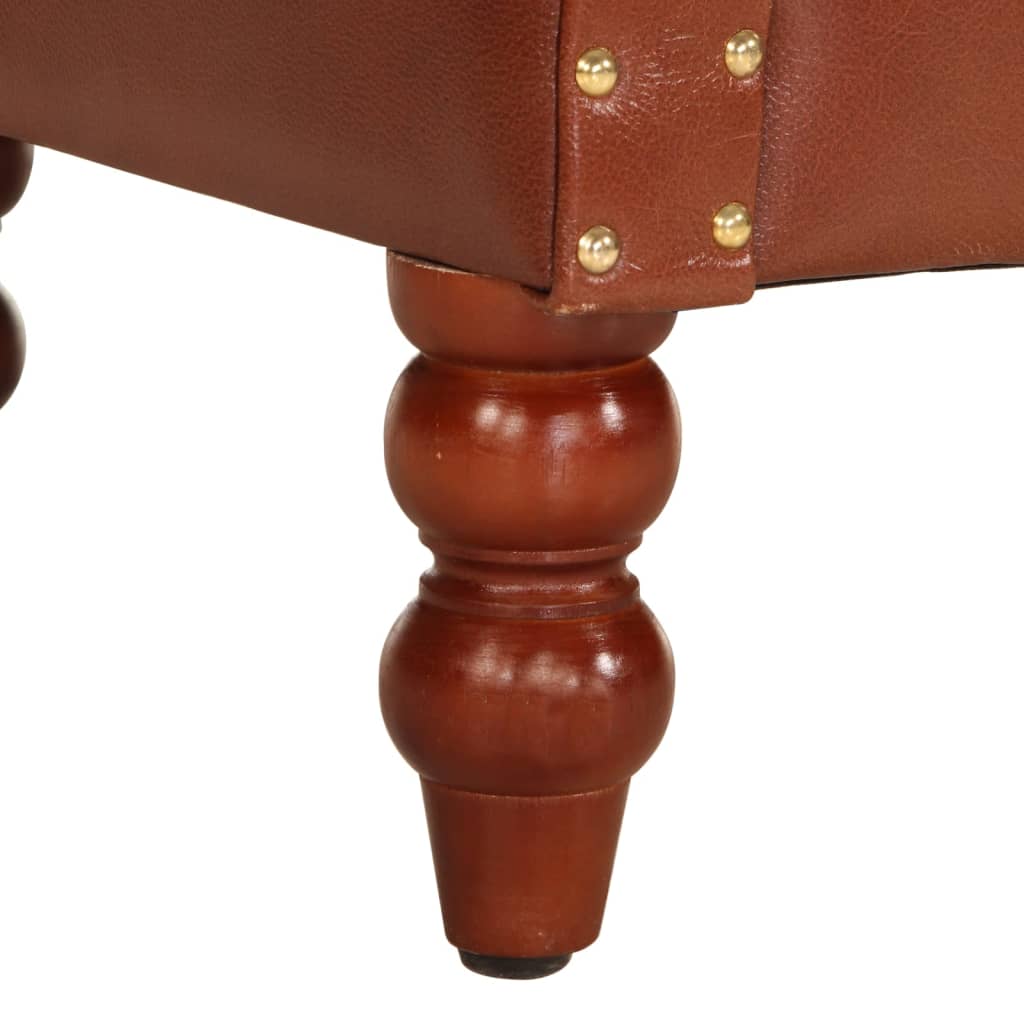 Fauteuil Chesterfield 1 Place en Cuir Véritable-La-Fabrique-Industrielle