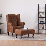 Fauteuil Chesterfield en Cuir Daim-Marron-1-La-Fabrique-Industrielle
