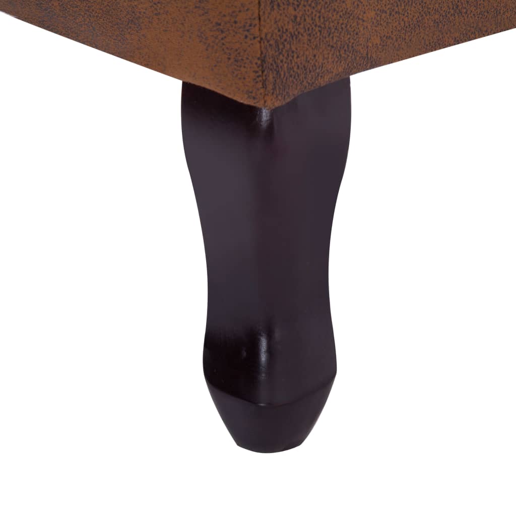 Fauteuil Chesterfield en Cuir Daim-La-Fabrique-Industrielle