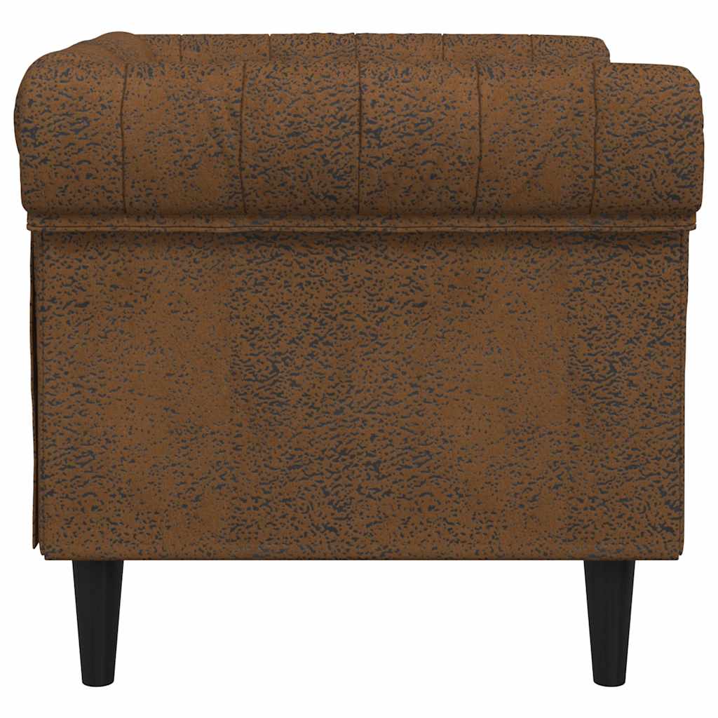 Fauteuil Chesterfield en Tissu Élégant-La-Fabrique-Industrielle